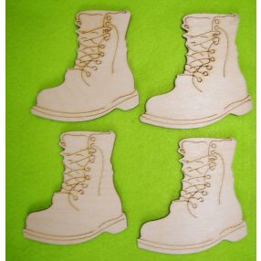 Natúr fa  bakancs 8,5x8,5cm  4db/csomag