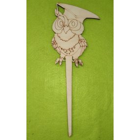 Natúr fa  bagoly beszúrós 11x28cm 