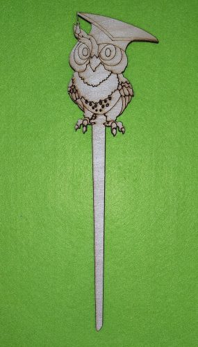 Natúr fa  bagoly beszúrós 7,5x26cm  