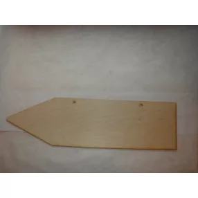 Natúr,nyír rétegelt lemez nyíl 50x14cm 