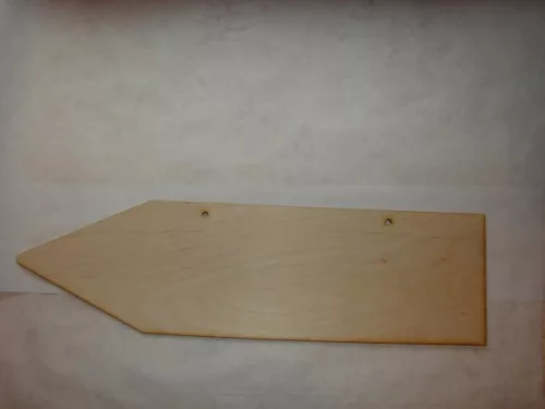 Natúr,nyír rétegelt lemez nyíl 50x14cm 