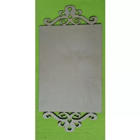  Natúr,nyír rétegelt lemez  romantik tábla	 50x25cm 