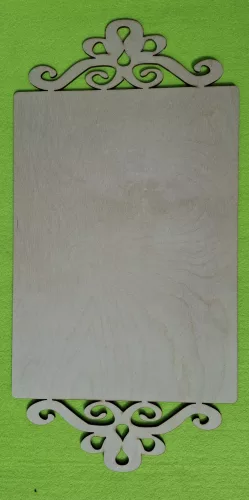  Natúr,nyír rétegelt lemez  romantik tábla	 50x25cm 