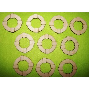  Natúr fa mentőöv 5,4x5,4cm 10db/csomag