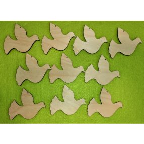 Natúr fa  galamb 7x7cm10db/csomag