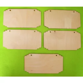 Natúr fa  tábla  20x10cm 5db/csomag	