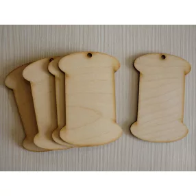 Natúr fa  tábla orsó 9x6cm  5db/csomag	