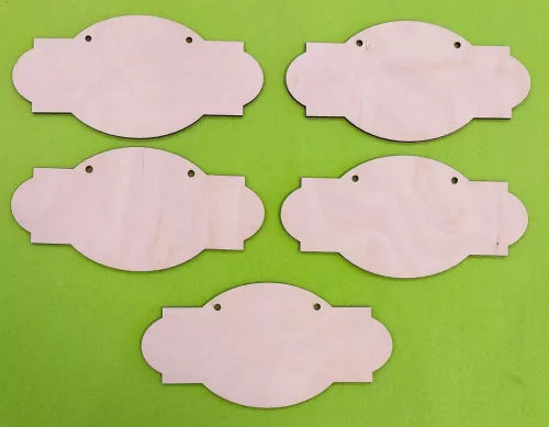 Natúr fa  tábla szalon 20x10cm 5db/csomag	 