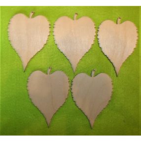 Natúr fa  levél 	 10x7cm 5db/csomag