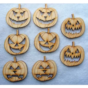 Natúr fa Halloween tökök 8db/csomag 5cm 