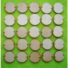 Natúr fa kör tábla 2 lyukkal	25db/csomag	3,5x3,5cm 