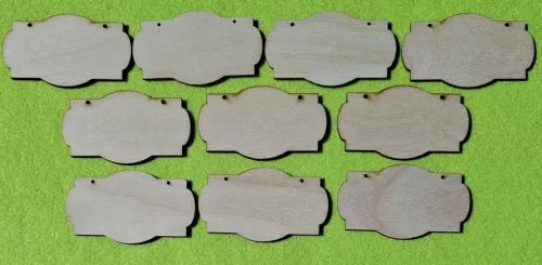 Natúr,nyír rétegelt lemez tábla 	10db/csomag	7x4cm  