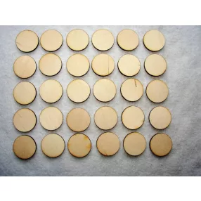 Natúr fa  kör tábla  3cm 30db/csomag	