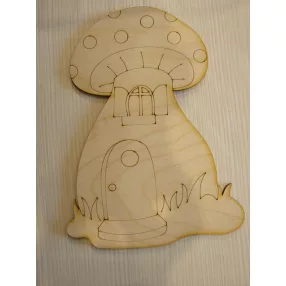 Natúr fa Gombaház 19x14cm  