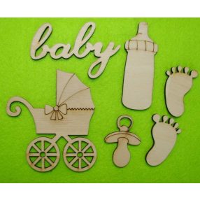 Natúr fa baba csomag magasság 4-8cm 6db/csomag  