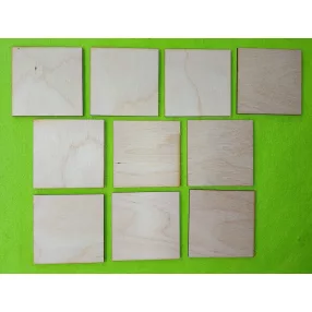 Natúr fa  Négyzet tábla	10db/csomag	8x8cm 