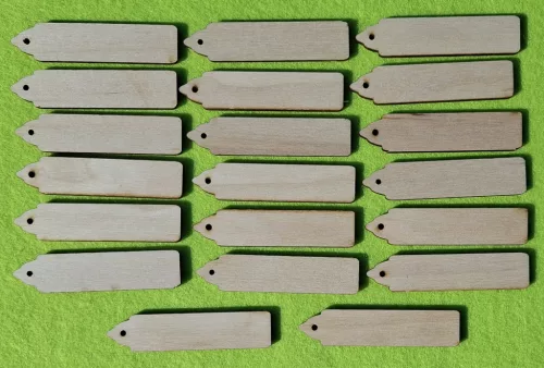 Natúr,nyír rétegelt lemez  biléta	20db/csomag	6,5x1,5cm 