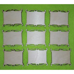 Natúr fa  tábla íves szegéllyel	9db/csomag	5cm  