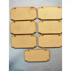 Natúr fa  Tégla tábla 7db/csomag	16x8cm   
