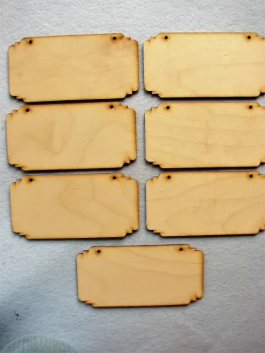 Natúr fa  Tégla tábla 7db/csomag	16x8cm   