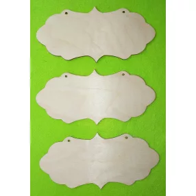  Natúr fa  tábla fodros	3db/csomag	25x12cm  