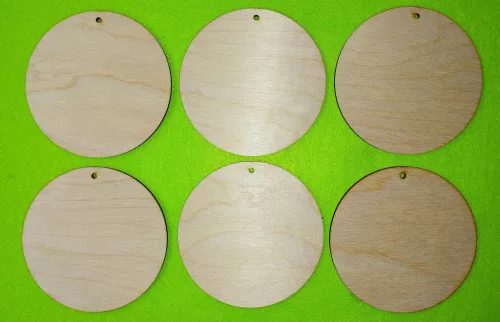  Natúr fa Kör lap 6db/csomag	12cm  
