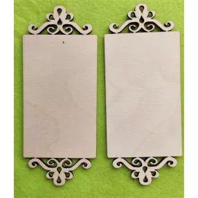 Natúr fa   íves tábla  2db	18x7,5cm  