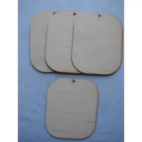 Natúr fa  tábla  4db/csomag	15x12,5cm  