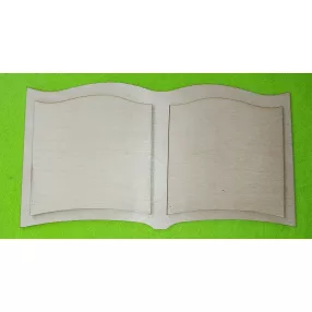 Natúr fa Nyitott könyv 2 lappal	 1 szett	30x16cm  