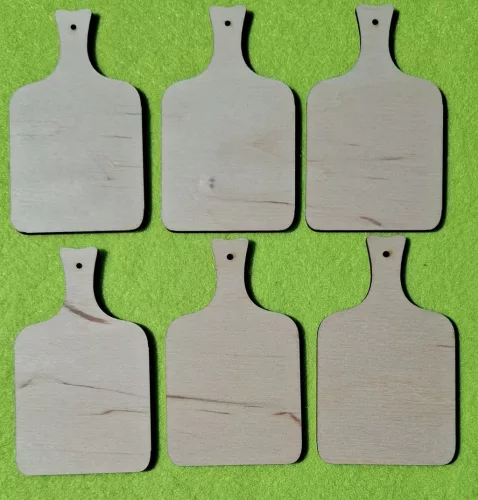 Natúr,nyír rétegelt lemez Vágódeszka 	6db/csomag	5,5x9,7cm 