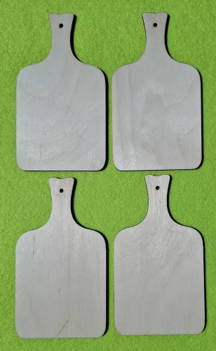 Natúr,nyír rétegelt lemez Vágódeszka 	4db/csomag	15x8,5cm 
