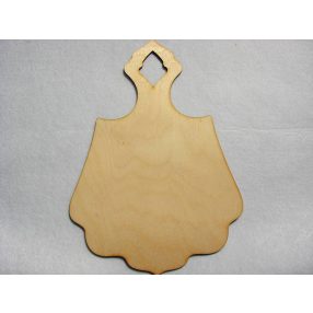 Natúr fa Vágódeszka ,fodros	1 db	20x30cm 