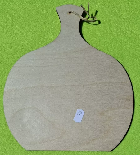 Natúr,nyír rétegelt lemez Vágódeszka ,kerek	1 db	20x23cm 