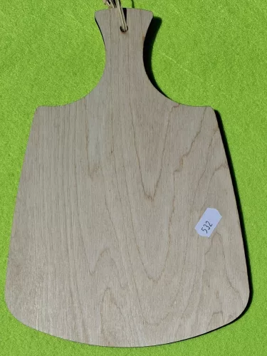 Natúr,nyír rétegelt lemez Vágódeszka 	1db	24x17cm 