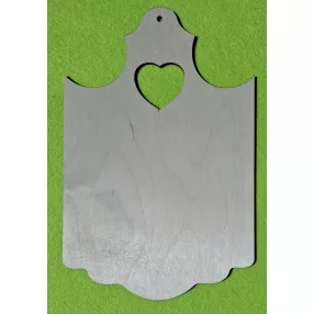   Natúr,nyír rétegelt lemez Vágódeszka szíves 	1db	28,5x18,5cm 