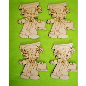 Natúr fa Ballagó kislány	4db/csomag	8x10,5cm  