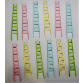  Színes fa Mini létra	12db/csomag	1,3x7cm 