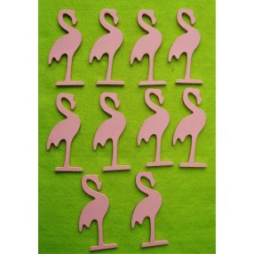 Rózsaszín fa  Flamingó	10db/csomag	4,5x10cm 