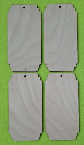 Natúr,nyír rétegelt lemez Tégla tábla  4db/csomag	16x8cm 