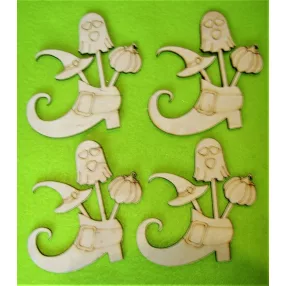 Natúr fa Banya cipő  4db/csomag	10x10cm  