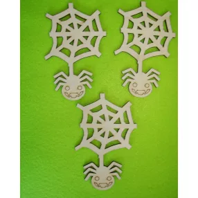 Natúr fa Pók hálóval  3db/csomag	8x12,5cm