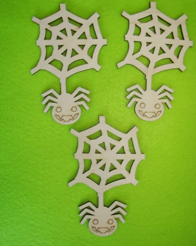 Natúr fa Pók hálóval  3db/csomag	8x12,5cm