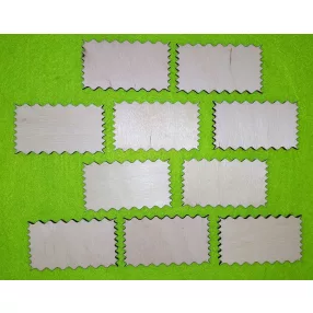 Natúr fa bélyeg tábla 10db/csomag 4x7 cm