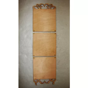   Natúr fa Díszes szalvéta méretű tábla szett 1 szett/ csomag 16x53 cm