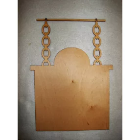 Natúr fa Láncos felírótábla 1db 25x34 cm