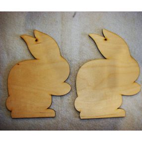 Natúr fa Guggoló nyúl	 2db/ csomag	20x15cm 
