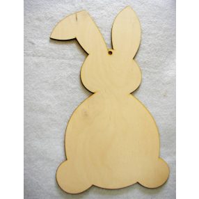 Natúr fa Álló nyúszi 1db 	20x37cm 