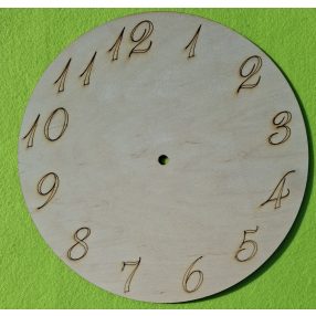 Natúr fa Kerek számozott óralap	1db	25x25cm 