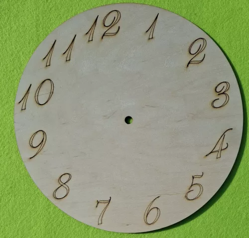 Natúr fa Kerek számozott óralap	1db	25x25cm 