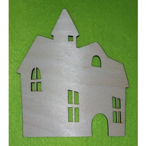 Natúr fa Ház kapuval 	1db	12x14cm 